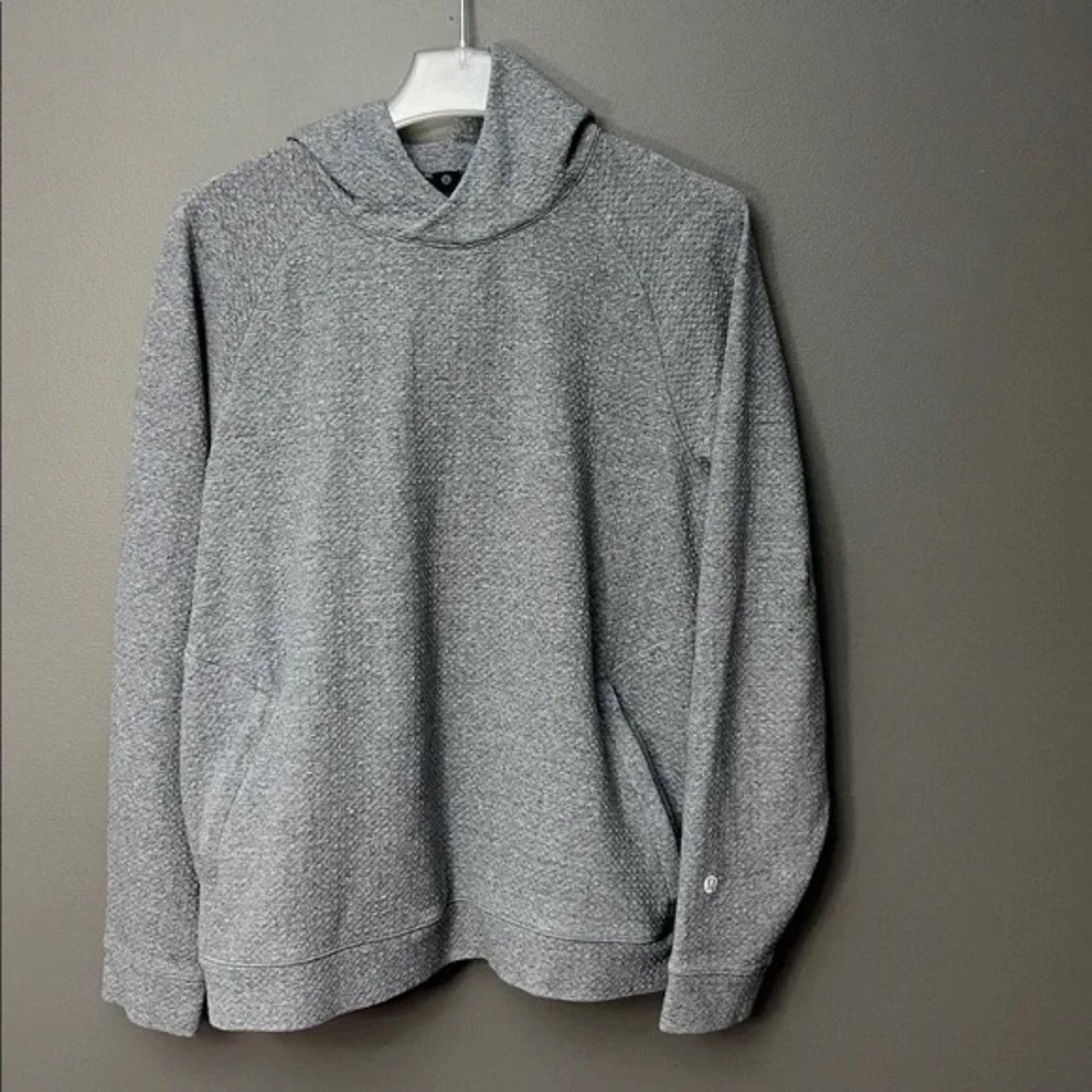 Lululemon Men’s At Ease Hoodie Heathered Melody Light Grey - Size Medium